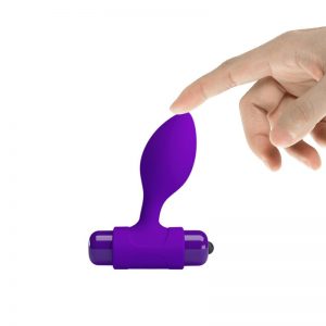 BUTT PLUG VIBRADOR MORADO