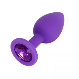 PLUG ANAL CON JOYA MORADO